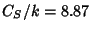 $C_S/k = 8.87$