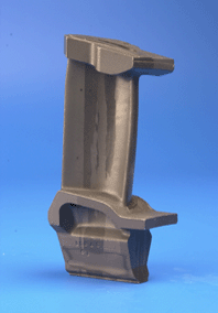 directionally-solidified turbine blade