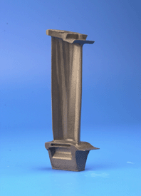 directionally-solidified turbine blade