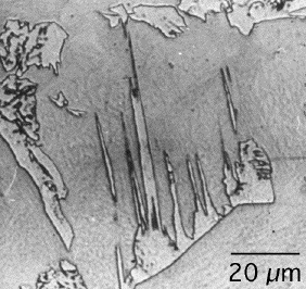 Widmanstatten ferrite