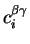 $c^{\beta\gamma}_{i}$
