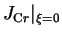 $\displaystyle J_{\mathrm Cr}\vert _{\xi=0}$