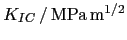 $K_{IC}\,/\,{\rm MPa\,m^{1/2}}$
