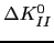 $\Delta K^0_{II}$