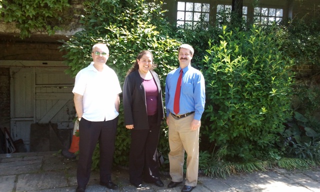 Peter Brown (UK Ministry of Defence), Rachel Abrahams and Bob Brown (Air Force Research Laboratory, USA)