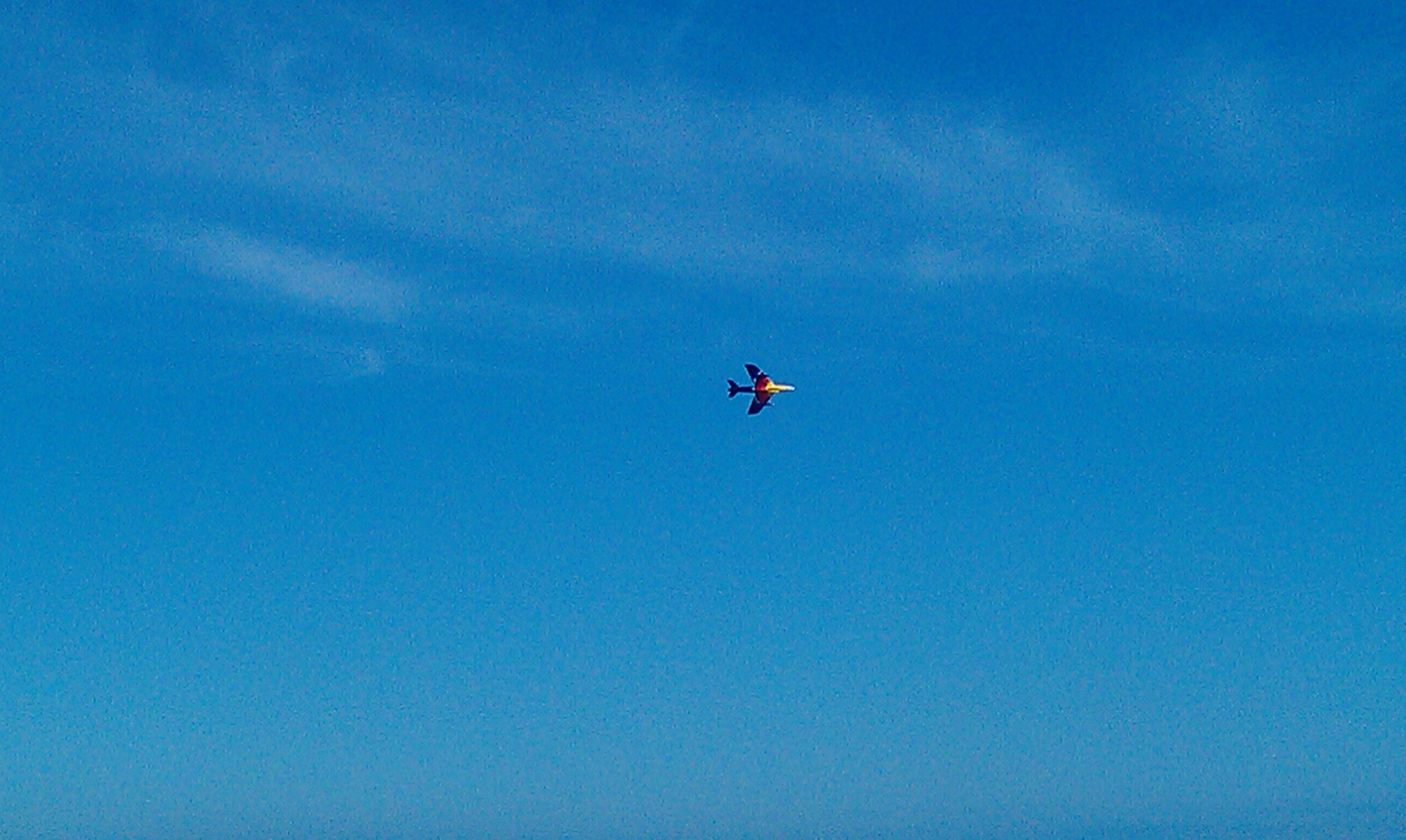 A Hawker Hunter former RAF fighter now in civilian colours
