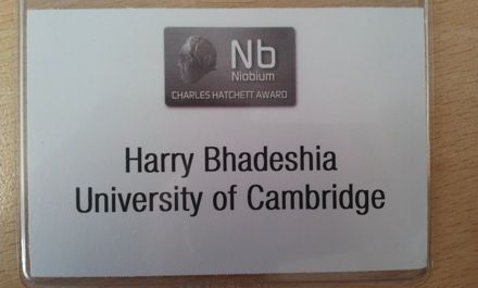 niobium, structural steel, awards dinner, Institute of materials