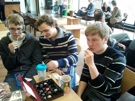 Hector Pous, Professor Yin, Ed Pickering, Chocolates