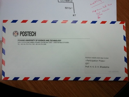 Harry Bhadeshia's award at POSTECH, Venus, Moon, Jupiter, sunshine, Pohang