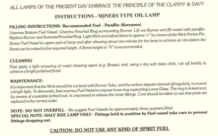 Miners lamp, Sidney Thomas Gilchrist Lecture