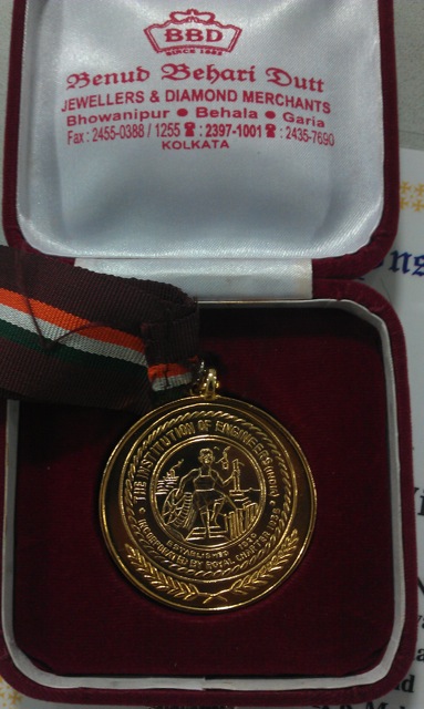 Sourav Das, Visvesvaraya Gold Medla