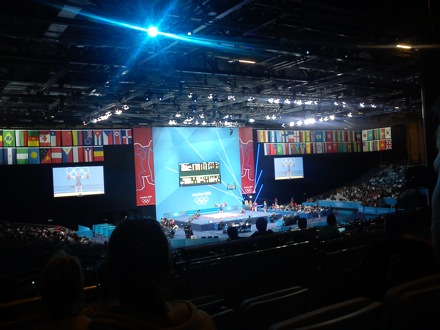 Wilberth Solano and James Nygaard at the London 2012 Olympics 32 Women's 75kg
