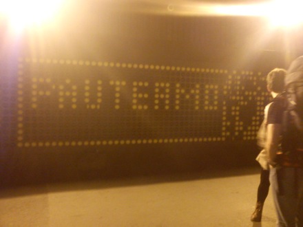 Wilberth Solano and James Nygaard at the London 2012 Olympics 47 Kings Cross station