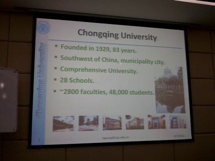 2nd UK-China Steel Symposium, Wuhan, April 2012