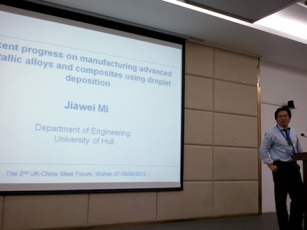 2nd UK-China Steel Symposium, Wuhan, April 2012