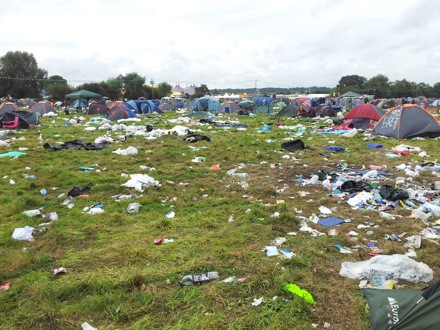 Reading festival, Ed pickering, life guard,  Bin bags needed