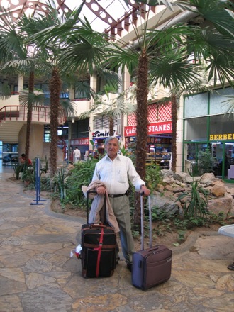 Amir Shirzadi and his father in Turkey