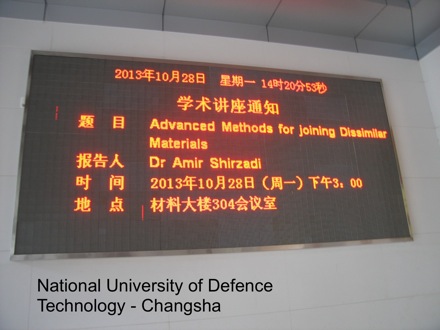 Amir Shirzadi, Wuhan University of Science and Technology, phase transformations and complex properties research group