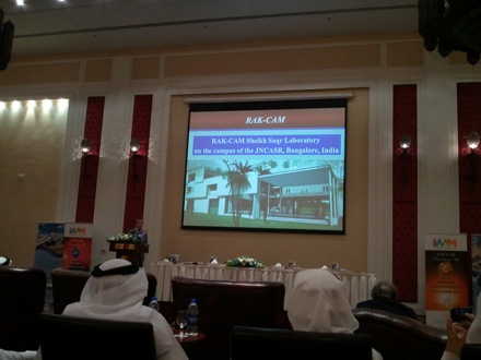 Harry Bhadeshia in Dubai,  5th Workshop organised by the Ras Al Khaimah Centre for Advanced Materials