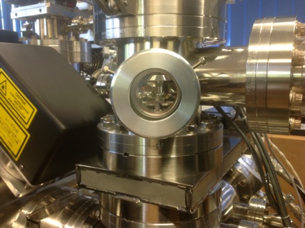 PT Group, Lin Sun, Atom Probe APT-06_Side look of the Load Lock, beneath is a gate valve (the rectangular thing) leading to the Buffer