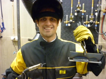 Kamellia Dalaei,Vital Batista, Tim Ramjaun, arc welding, ESAB AB, Sweden, Gothenburg