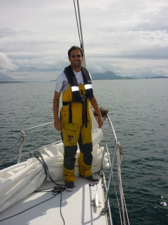 Tim Ramjaun, sailing around Scotland