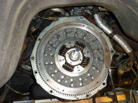 Tim Ramjaun, New clutch with flywheel behind