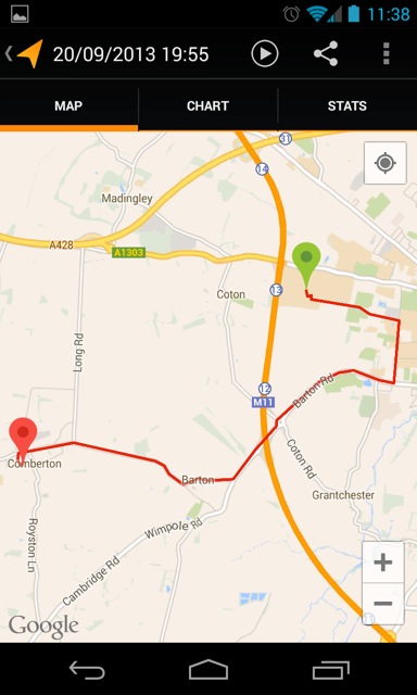 Cycling distances to new department, phase transformations and complex properties research group, Harry Bhadeshia