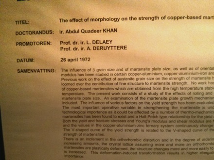 Belgian Francqui Chair, Harry Bhadeshia, steels, metallurgy, KU Leuven