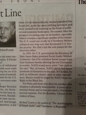 Harry in Moscow, March 2014, visiting NUST-MISIS