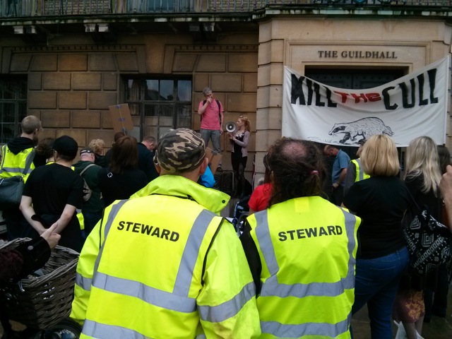 Stop the badger cull, Cambridge, U.K.