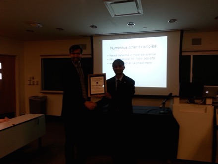 Harry Bhadeshia at the Case Western Reserve University to deliver the 2015 Van Horn Distinguished Lectures