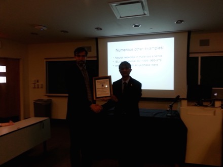 Harry Bhadeshia at the Case Western Reserve University to deliver the 2015 Van Horn Distinguished Lectures