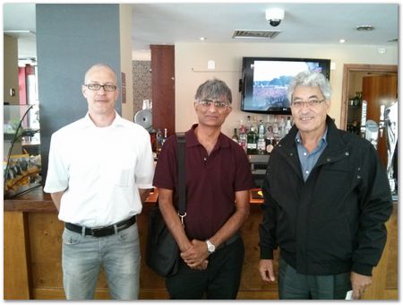 Oliver Sfreddo (BP Europa SE), Harry Bhadeshia and Hocine Faci (Castrol Industrial), in London A meeting at Kings Cross station, with BP Castrol, the Faroe Islands, The Royal Society of Chemistry, CBMM Charles Hatchett Seminar, Robert Boyle, and POSTECH.