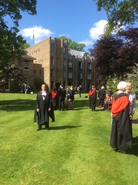Tim Ramjaun graduates, Darwin College, Ph.D.