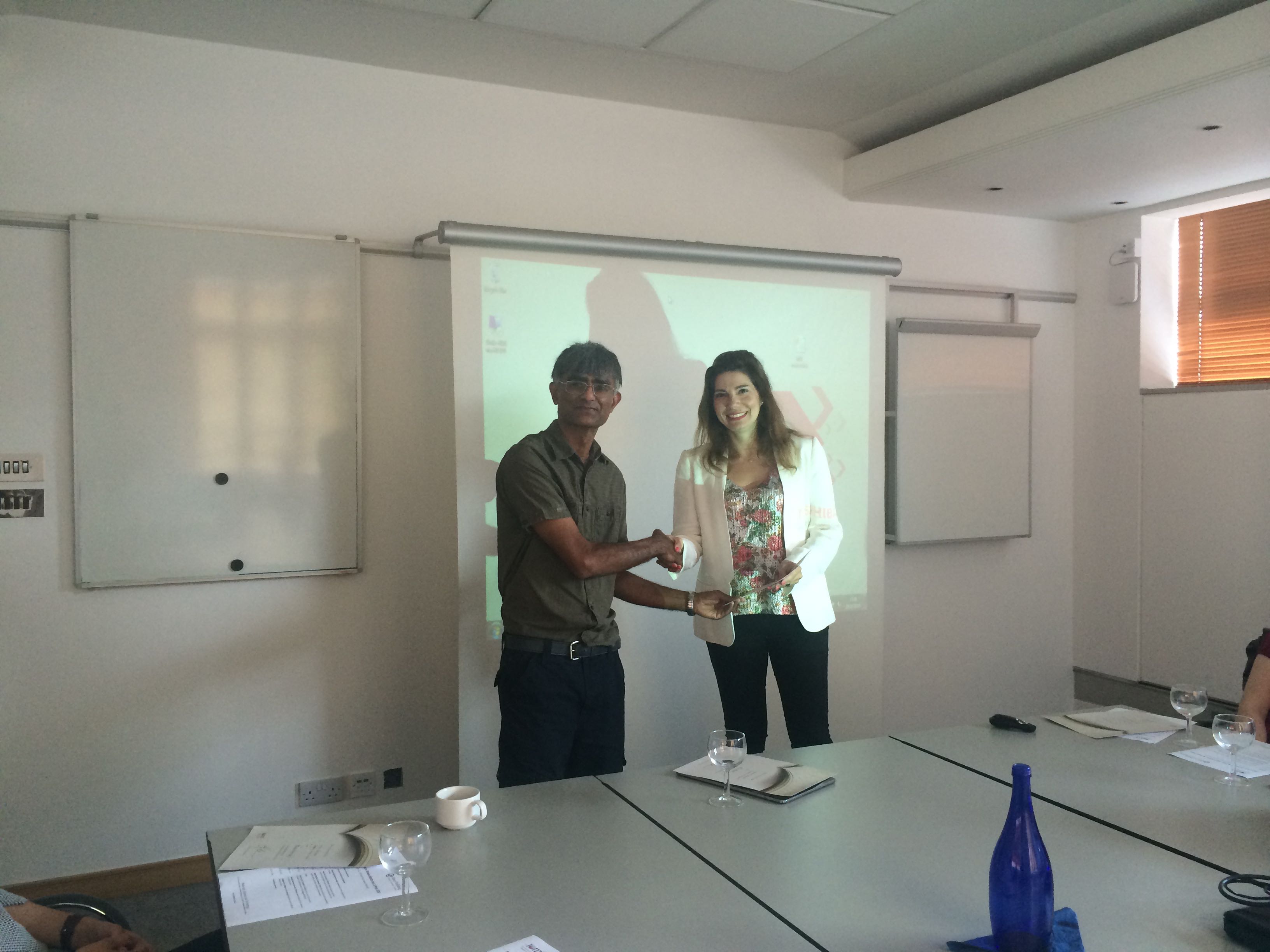 Styliani Papatzani receives finalist certificate