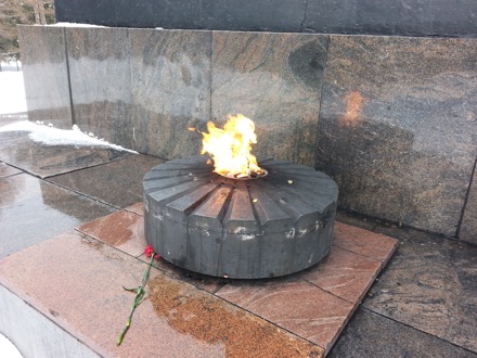 War Memorial, Tomsk, Russian Federation, Siberia, Harry Bhadeshia, Lindsey Greer, phase transformations and complex properties research group