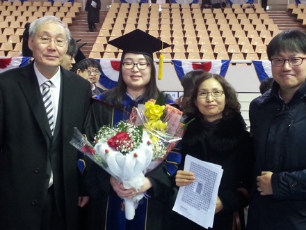Graduation ceremony, POSTECH, 2015, You Young Song, Yong Hoon and Seung Woo Suh, Harry Bhadeshia