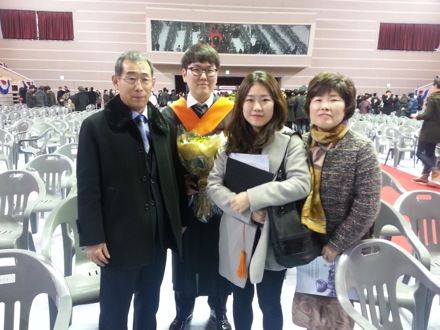 Graduation ceremony, POSTECH, 2015, You Young Song, Yong Hoon and Seung Woo Suh, Harry Bhadeshia