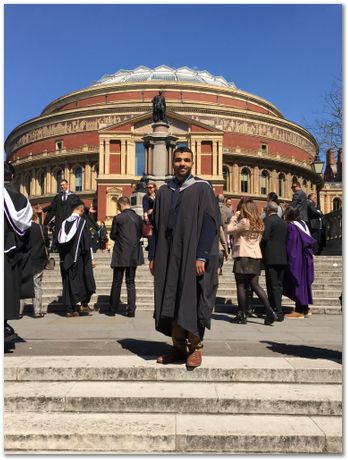 Gebril El-Fallah, graduation, Imperial College, University of Cambridge