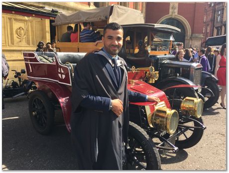 Gebril El-Fallah, graduation, Imperial College, University of Cambridge
