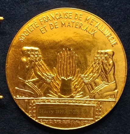 Harry Bhadeshia, Membre d'Honneur, SF2M, Society Francaise de Metallurgie et de Materiaux