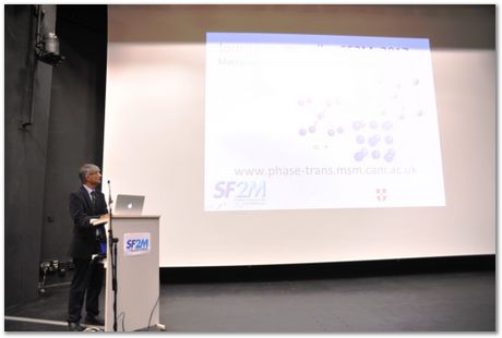 Harry's lecture at the French Society of Metallurgy and of Materials