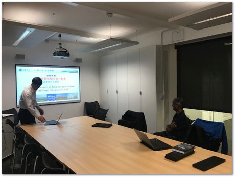 img_6433.jpg  Professors Zhongming Ren, who si the Director of the State Key Laboratory on Advanced Special Steel, and Professor Jiang Wang, Shanghai University