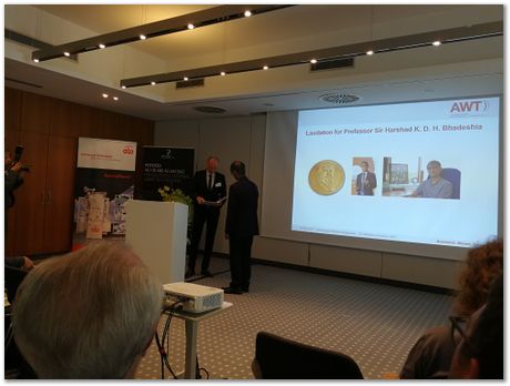 img_20170601_105826.jpg bainite, Adolf-Martens-Medal, Harry Bhadeshia, AWT, Weisbaden, Germany, atomic mechanism