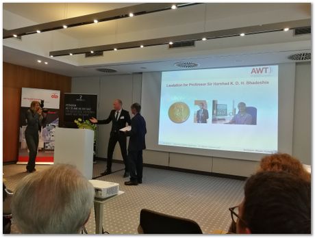 img_20170601_105843.jpg bainite, Adolf-Martens-Medal, Harry Bhadeshia, AWT, Weisbaden, Germany, atomic mechanism