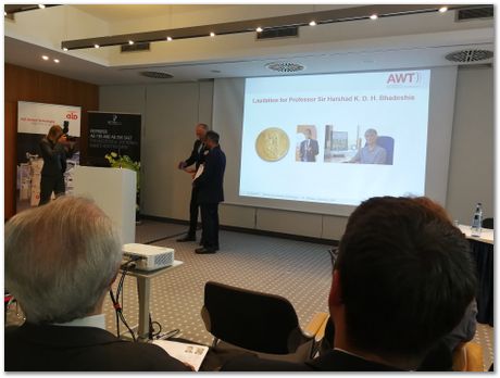 img_20170601_105850.jpg bainite, Adolf-Martens-Medal, Harry Bhadeshia, AWT, Weisbaden, Germany, atomic mechanism