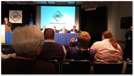 img_20171106_090442724.jpg Stan David, Tarashankar DebRoy, Harry Bhadeshia, American Welding Society, AWS, Chicago, November 2017, steels, metallurgy