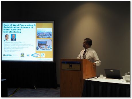 pb070027.jpg Stan David, Tarashankar DebRoy, Harry Bhadeshia, American Welding Society, AWS, Chicago, November 2017, steels, metallurgy