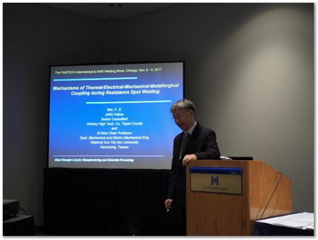 pb070036.jpg Stan David, Tarashankar DebRoy, Harry Bhadeshia, American Welding Society, AWS, Chicago, November 2017, steels, metallurgy